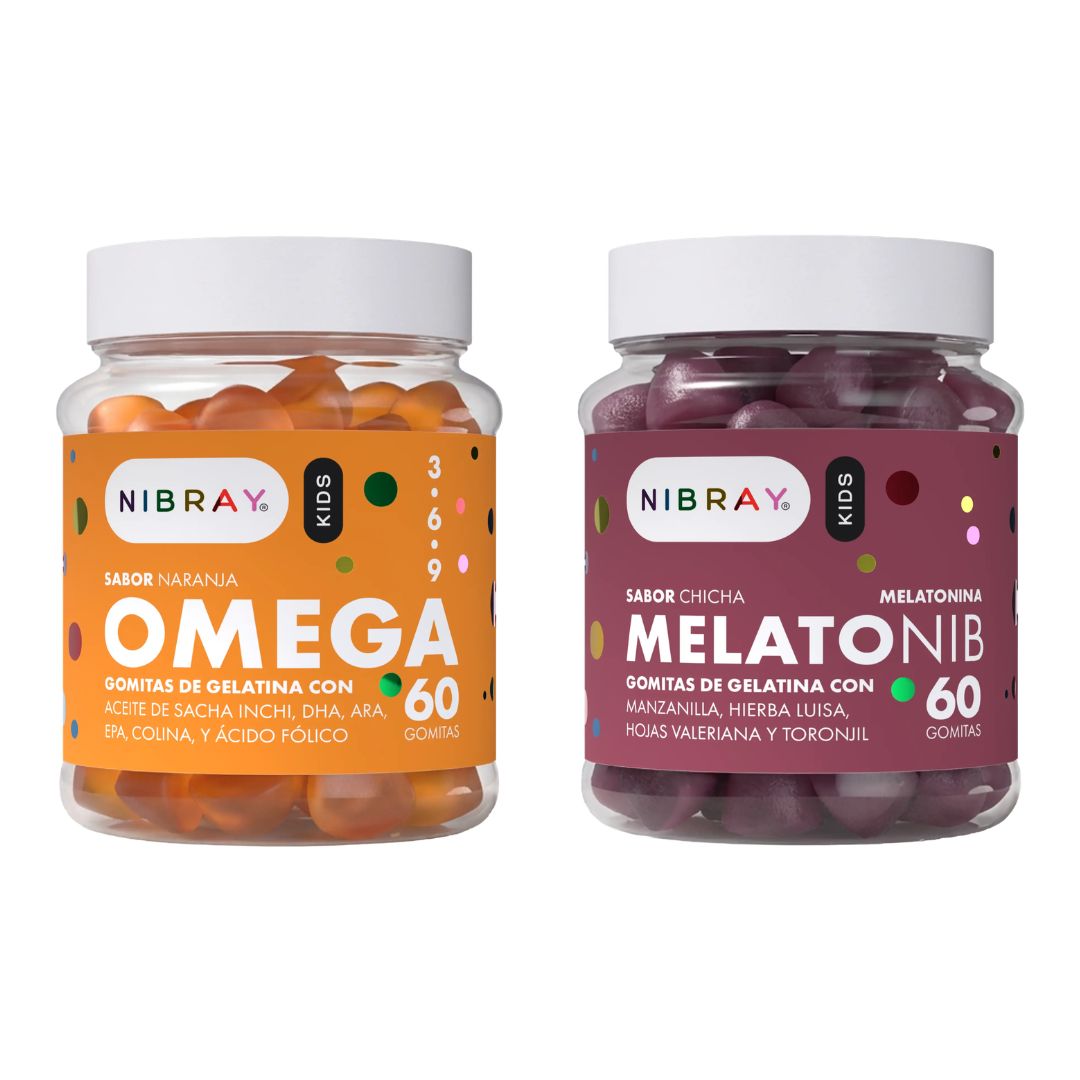 Pack Nibray Kids Omega y Melatonib Gomitas