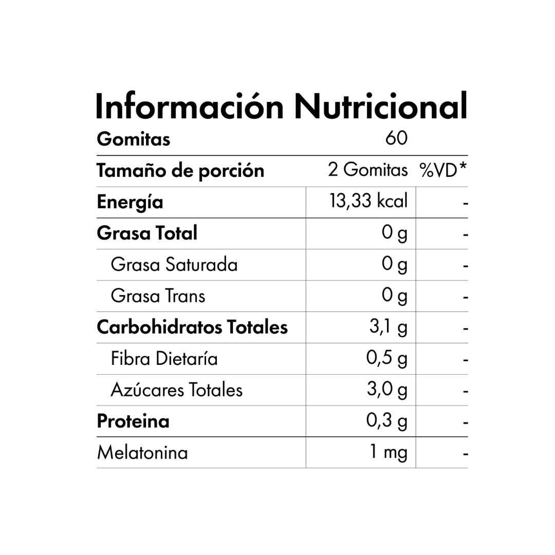 Nibray Kids - Gomitas Melatonina 1 mg para Niños