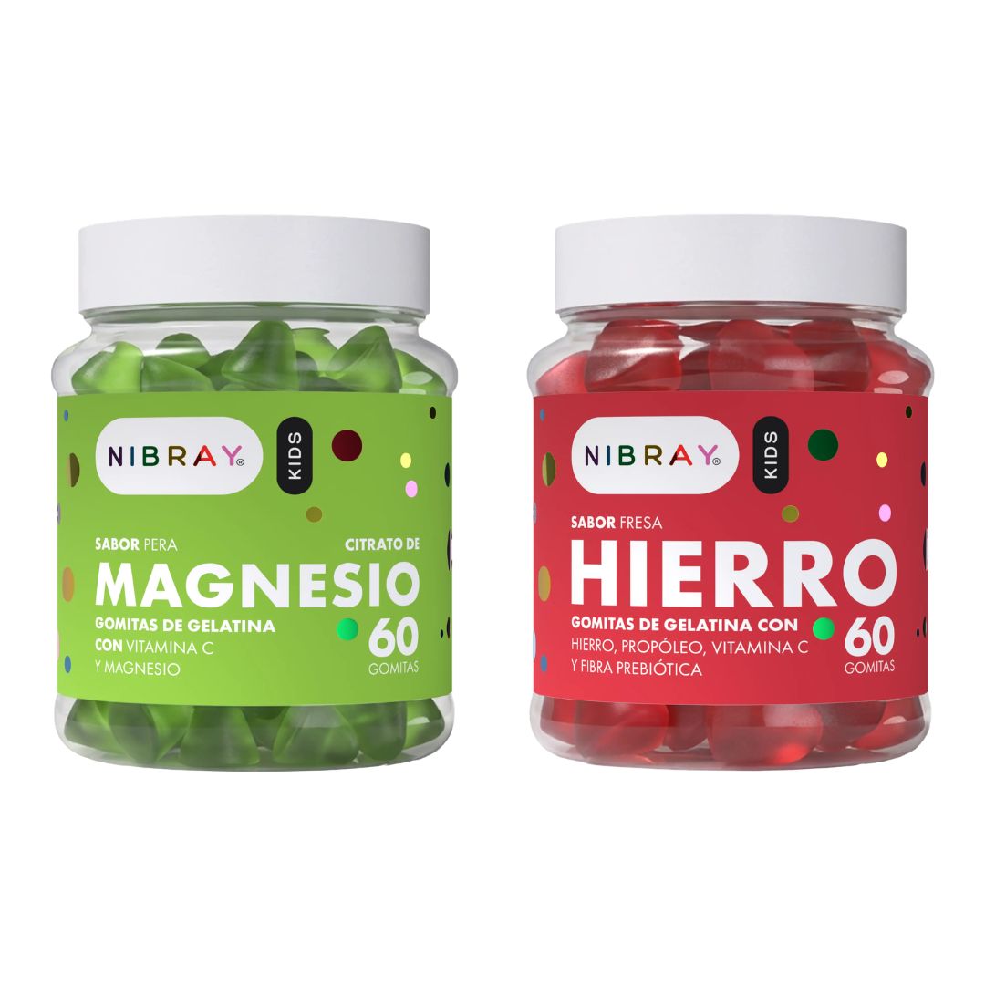 Pack Nibray Kids Magnesio y Hierro Gomitas
